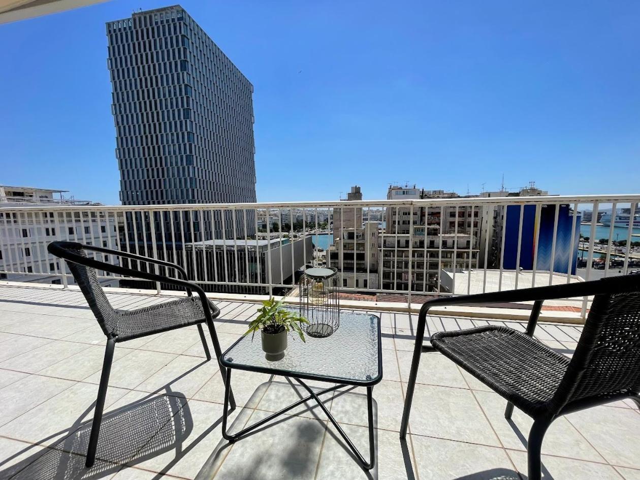 Apartment 7Th Heaven Elevated Portview Retreat & City Vibes Piraeus
